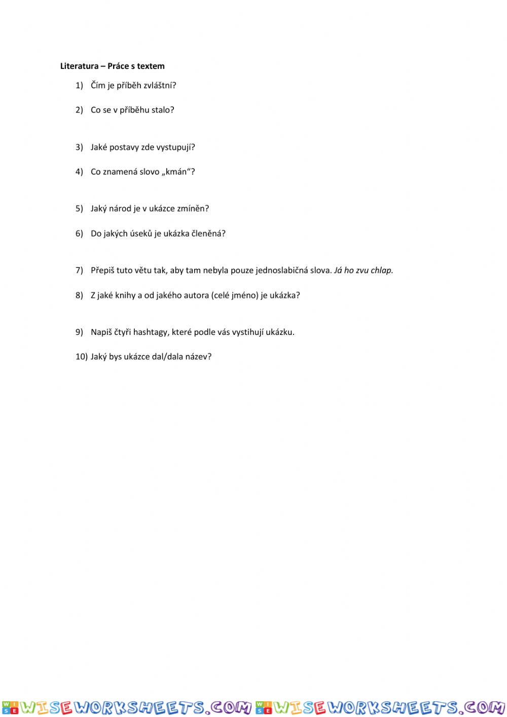 worksheet