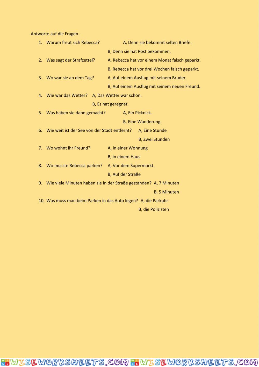 worksheet