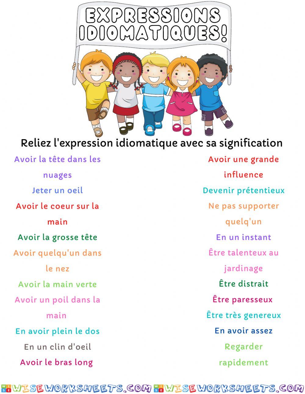 Expressions idiomatiques avec les parties du corps