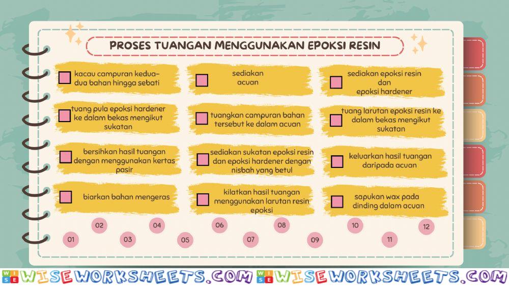 Langkah Proses Tuangan