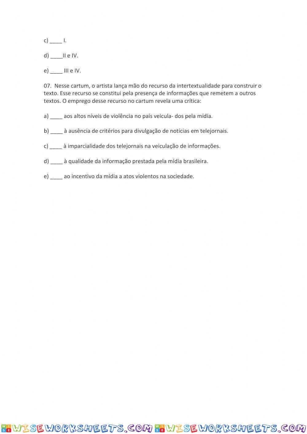 worksheet