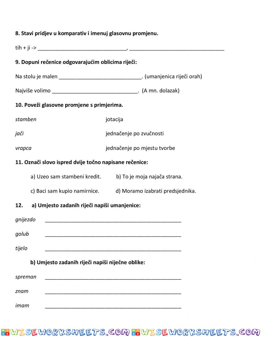 worksheet