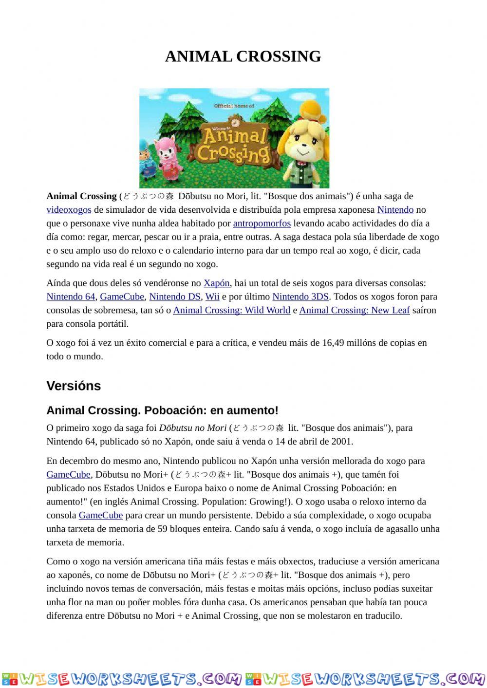 Animal Crossing