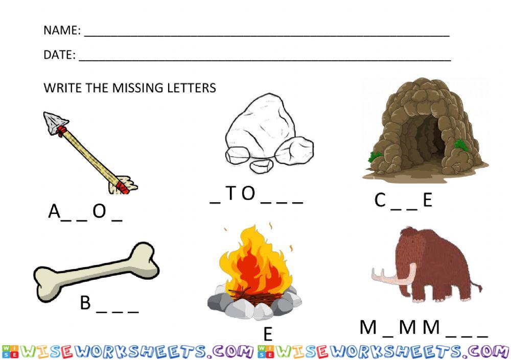 Prehistory Vocabulary