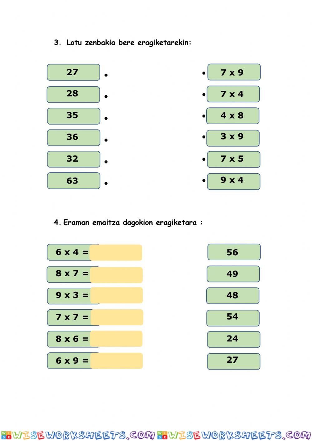 worksheet