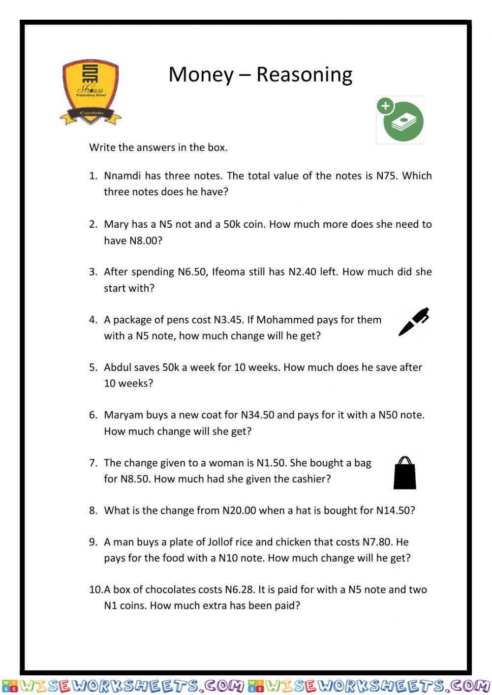 Money test