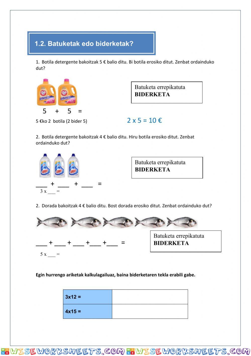 worksheet