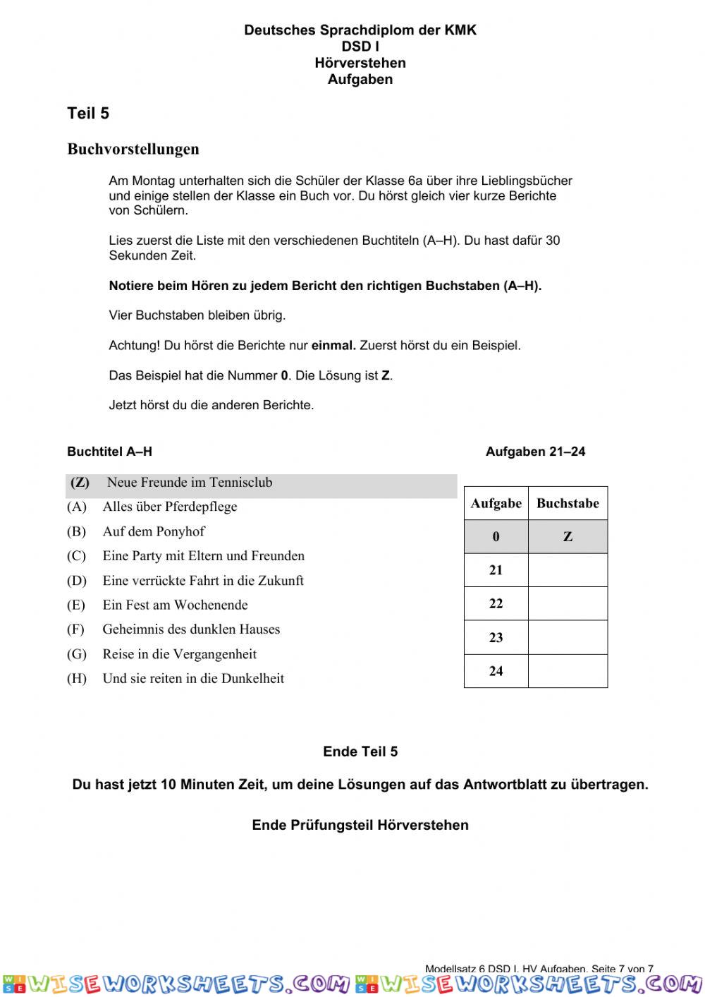 worksheet
