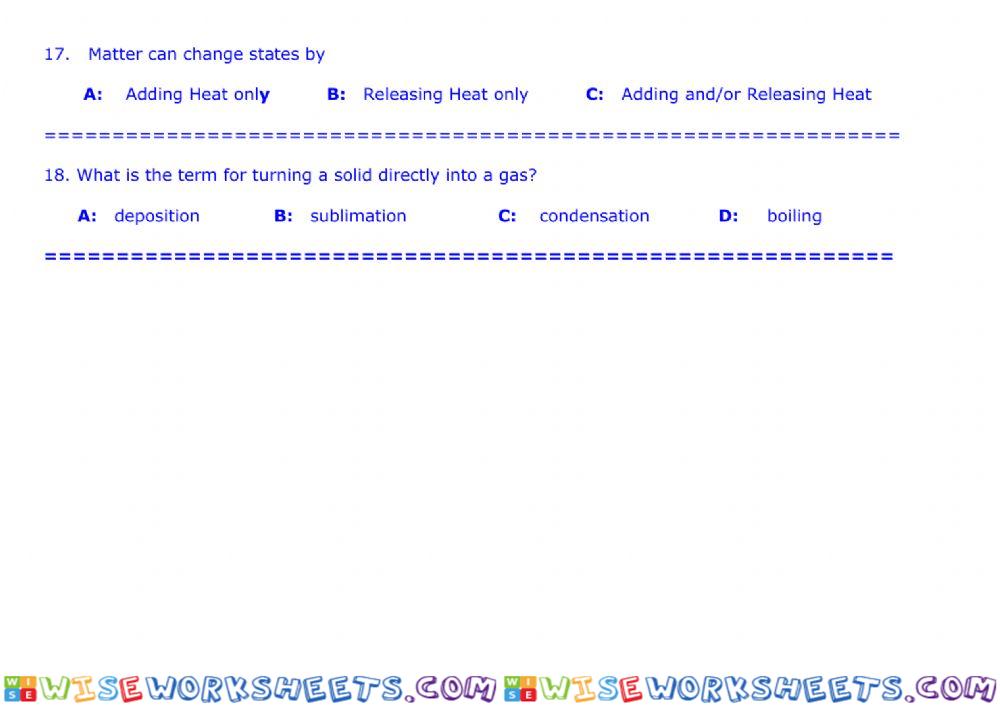worksheet
