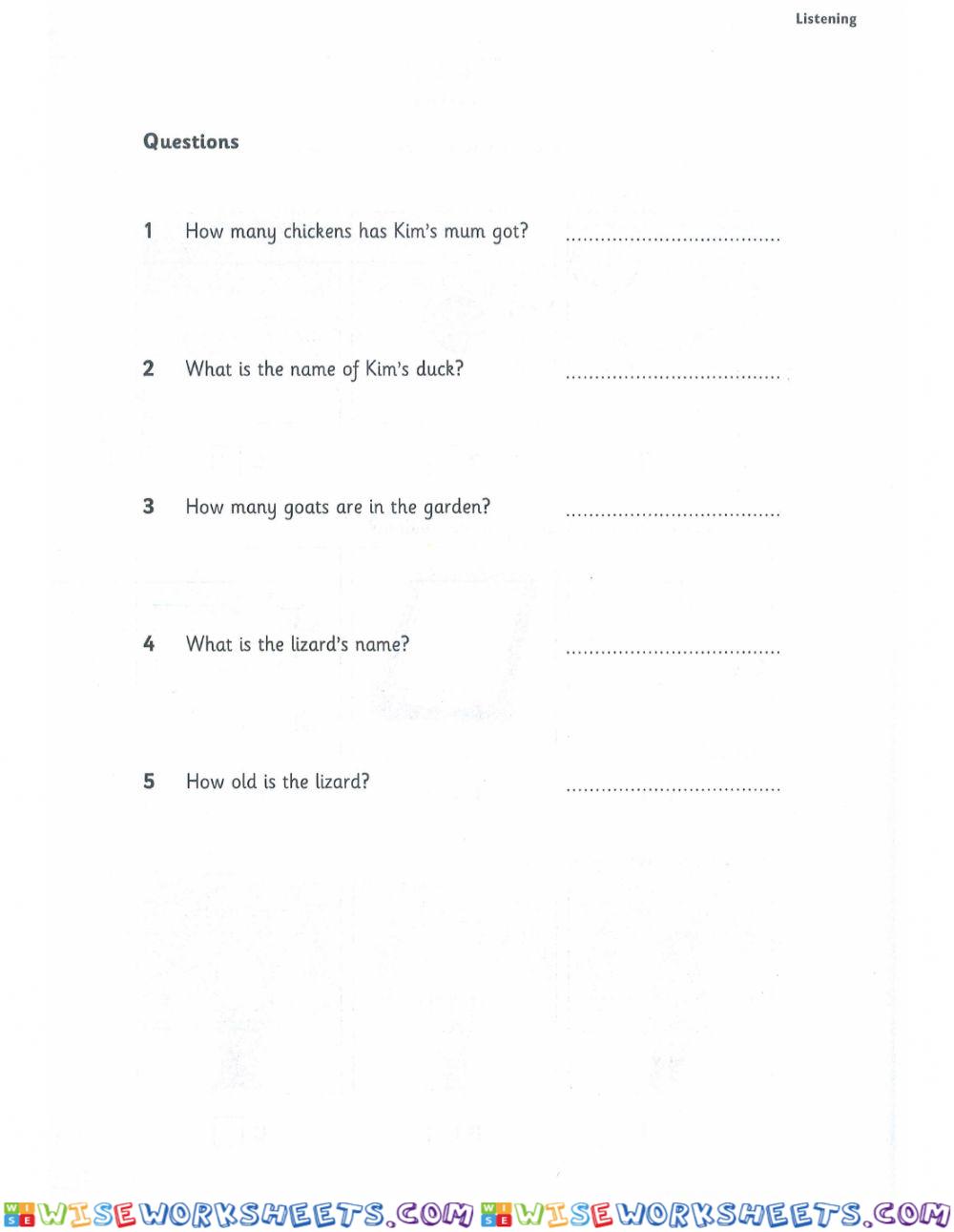 worksheet