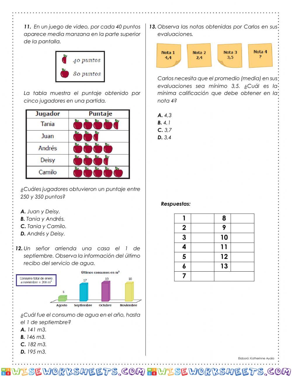 worksheet