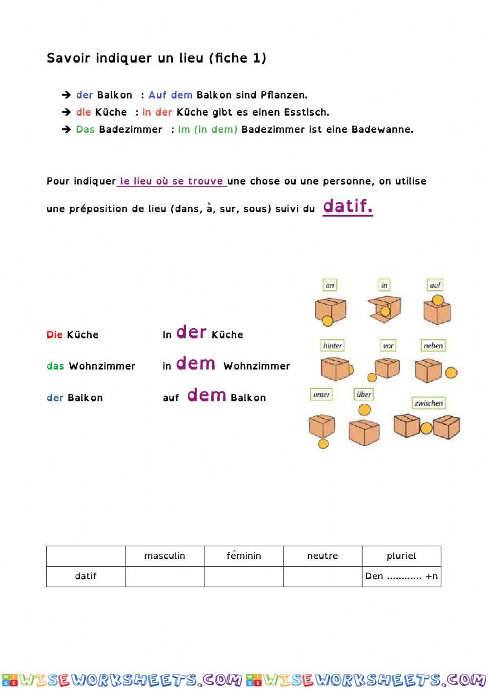 Les prépositions mixtes