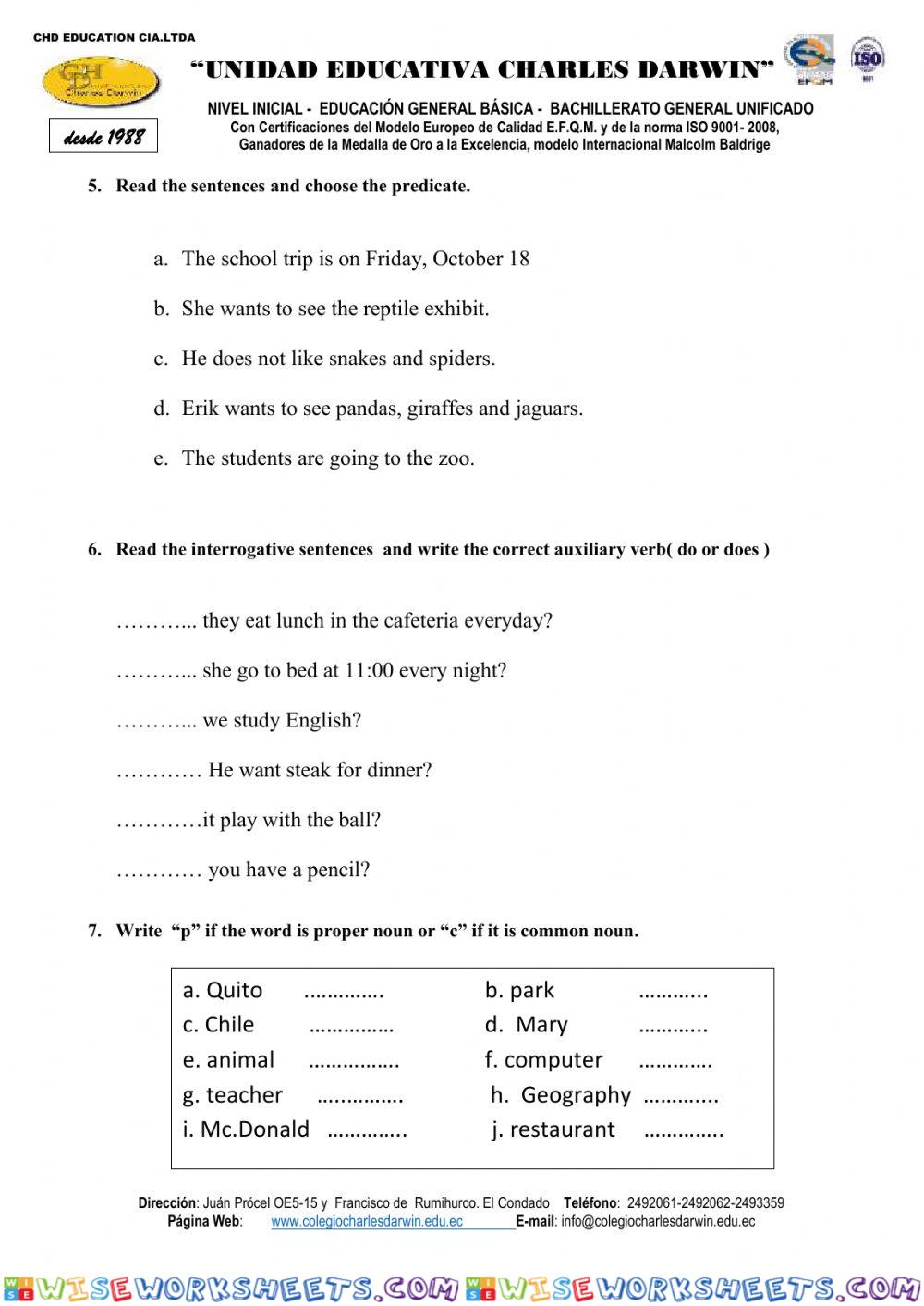 worksheet