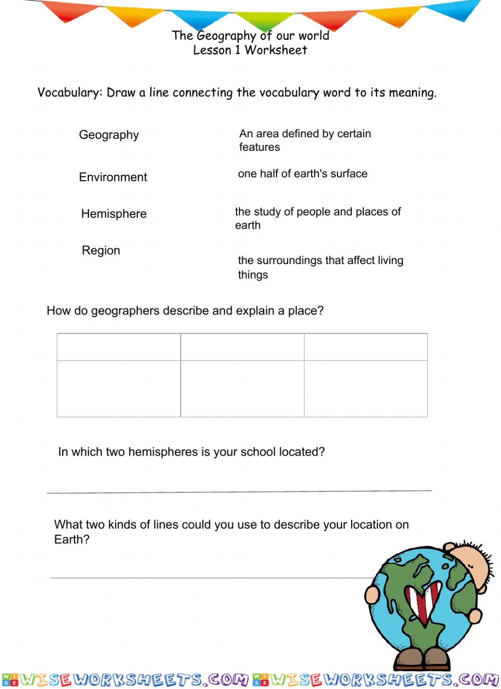 The Geography of our world