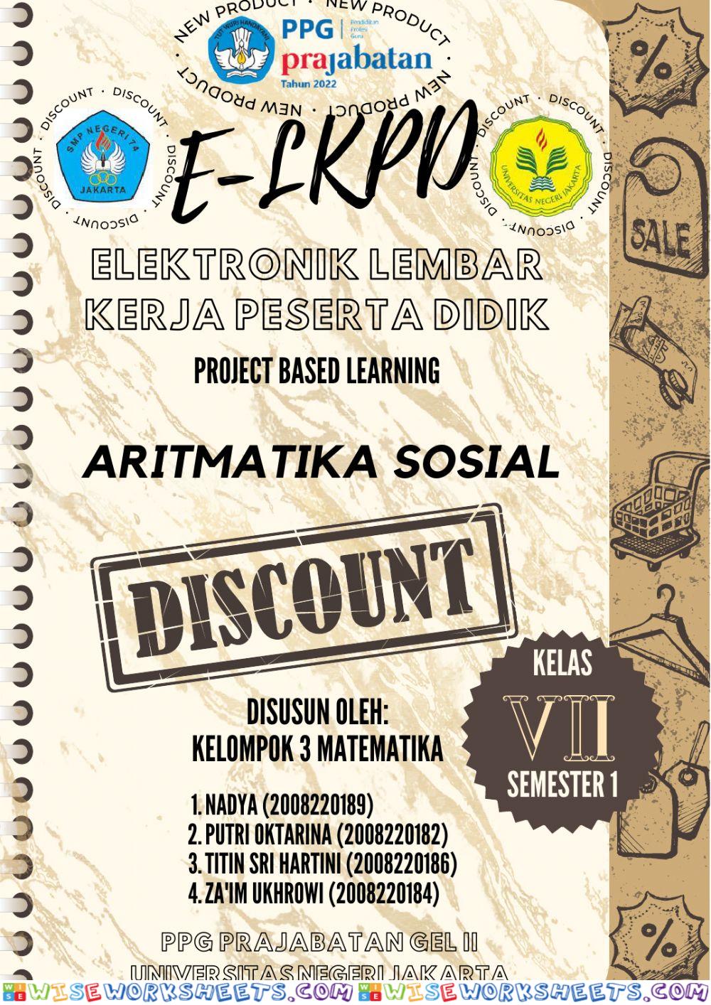 E-lkpd aritmatika sosial