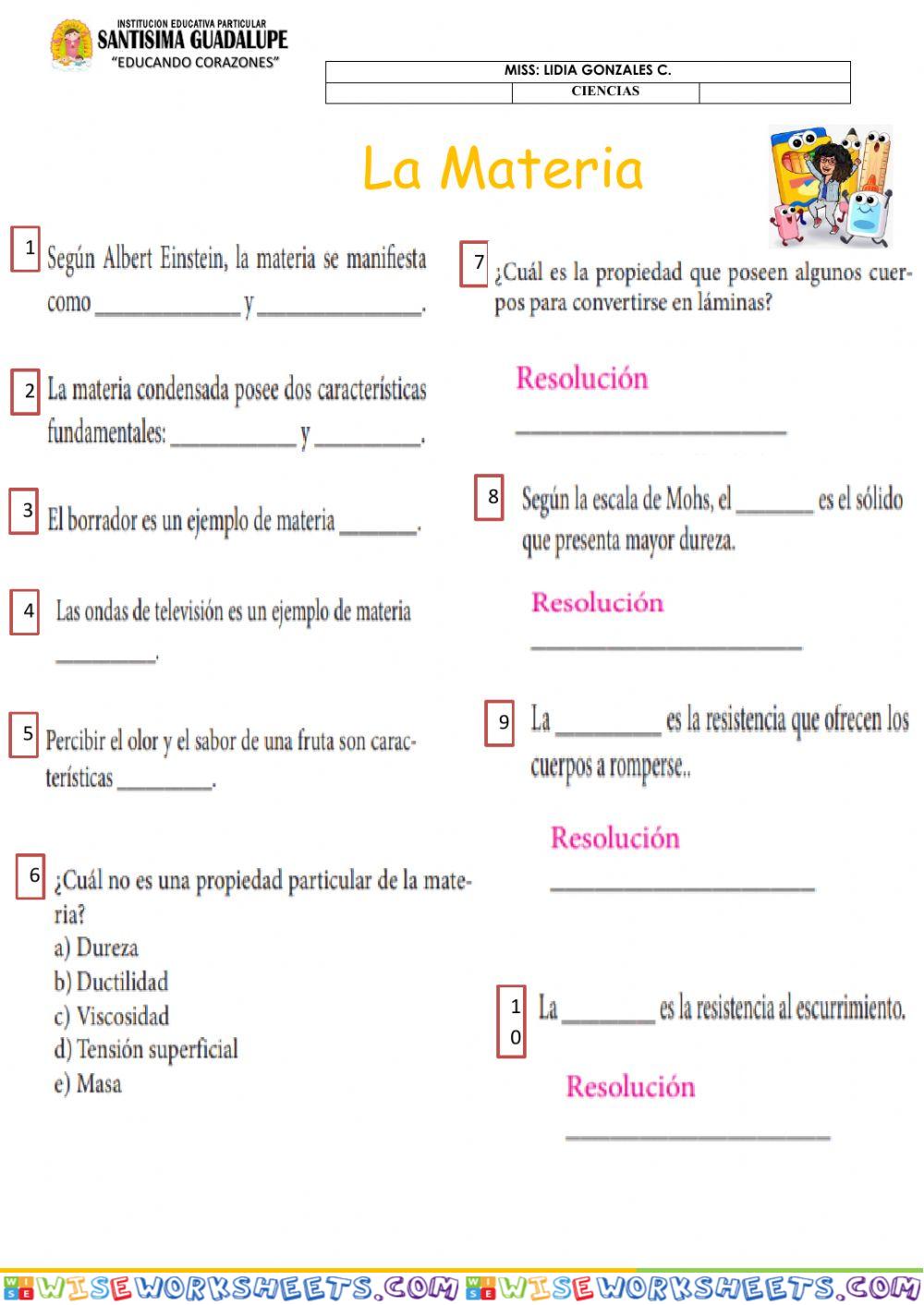 La materia i