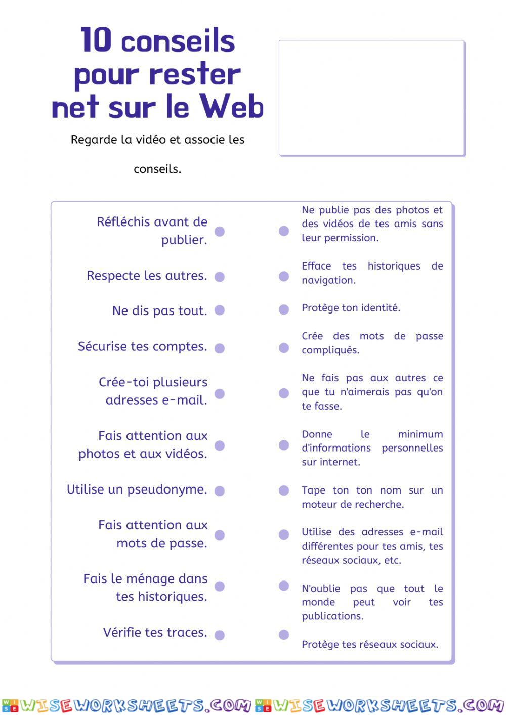 10 conseils pour être net sur le Web