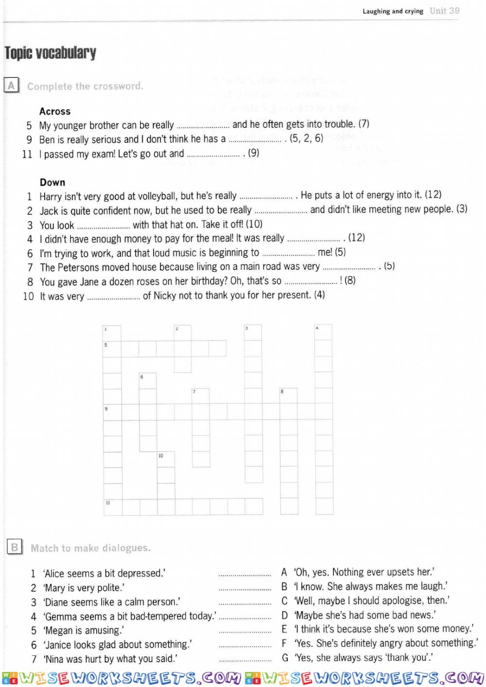 worksheet