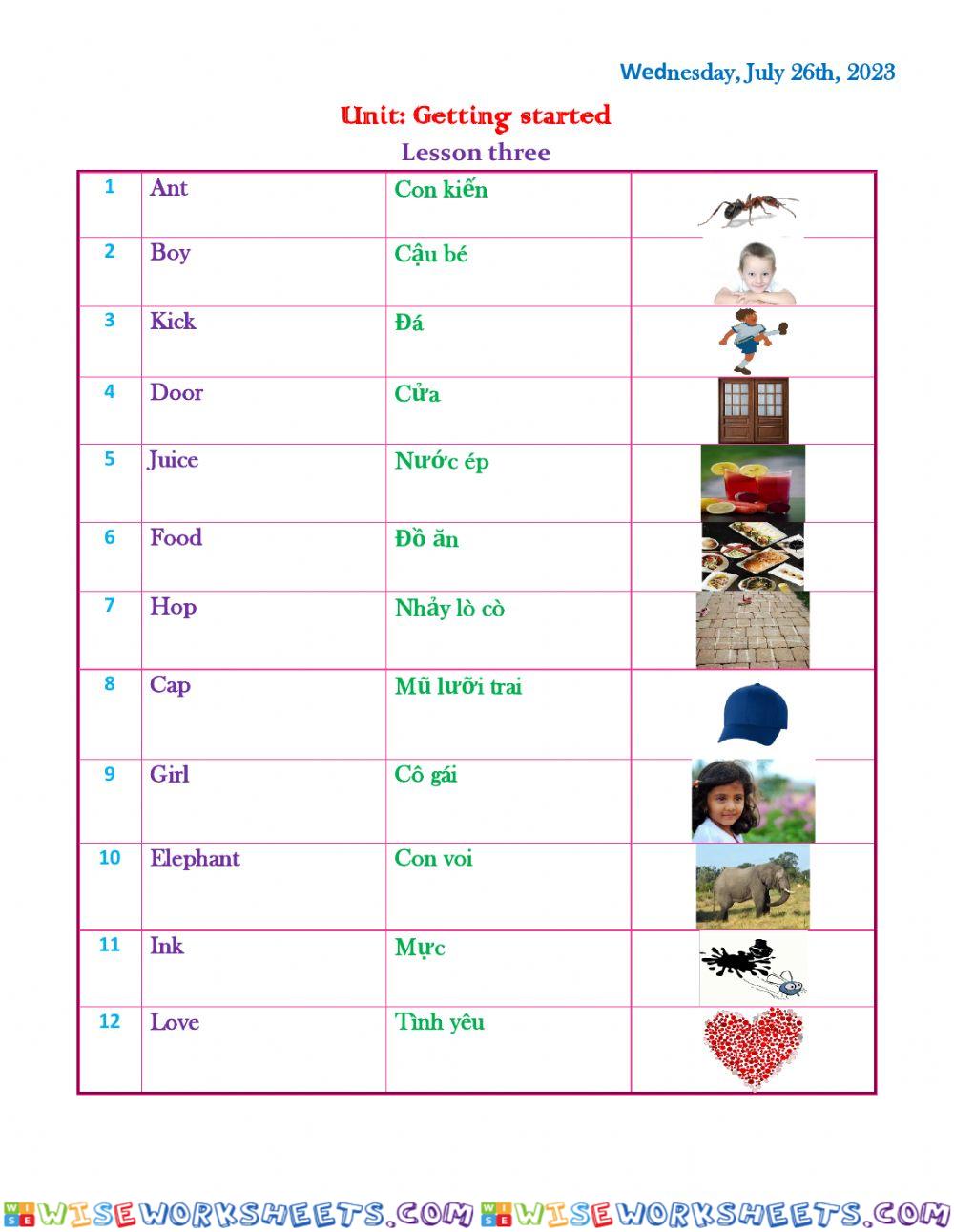 Smart start 2- unit starter lesson 3