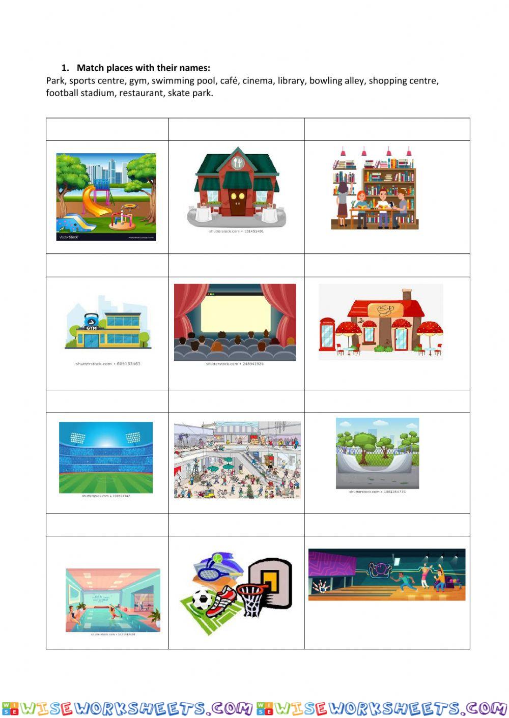 places in town