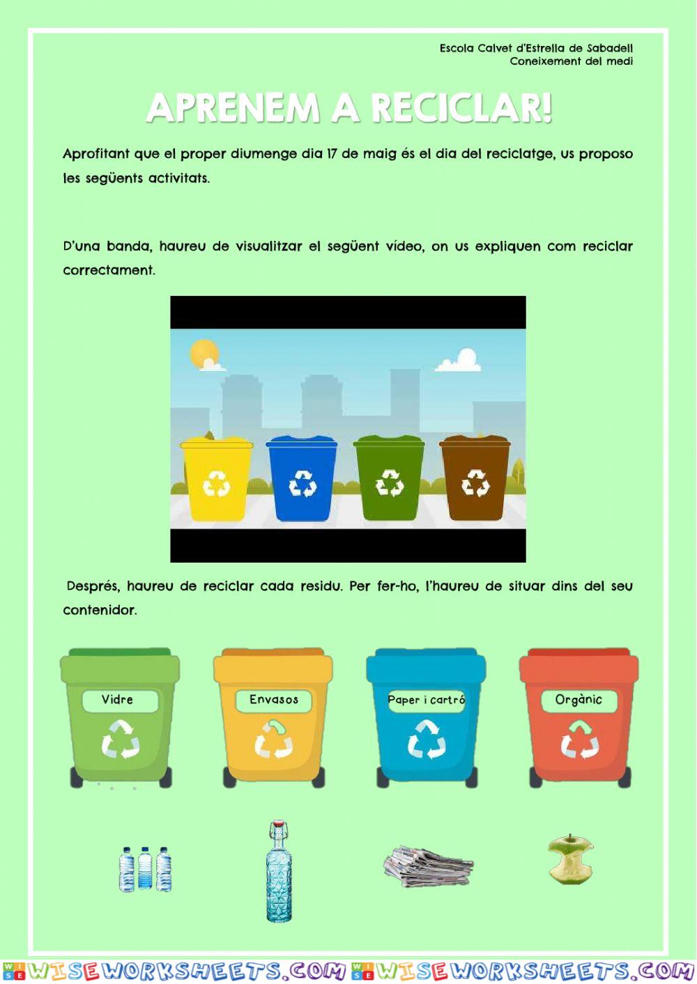 Aprenem a reciclar!