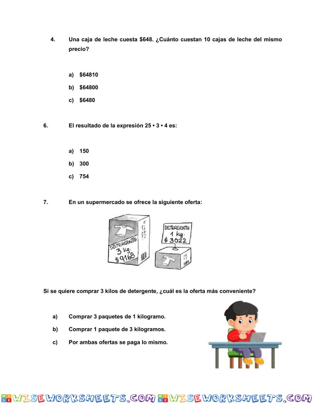 worksheet