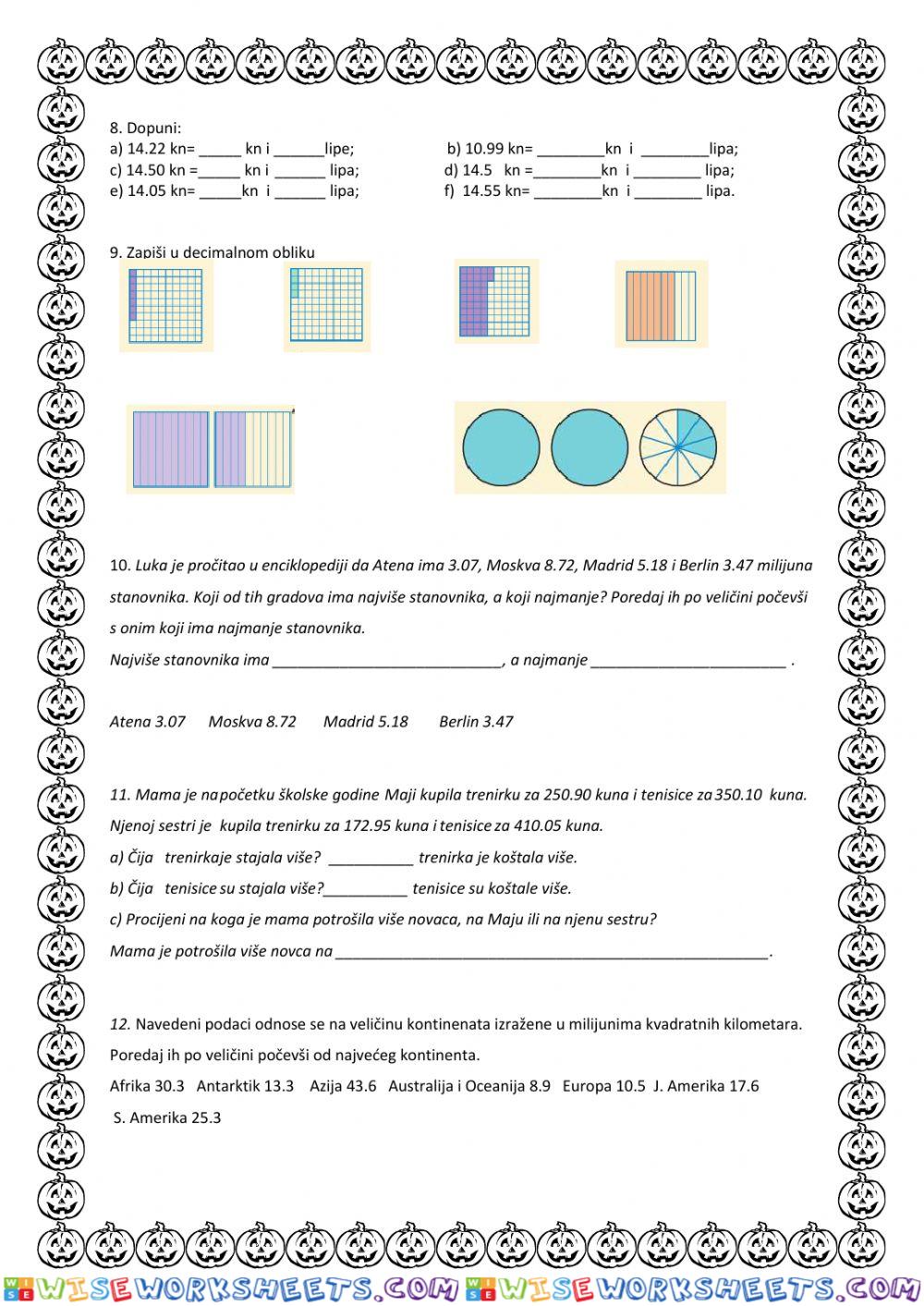 worksheet