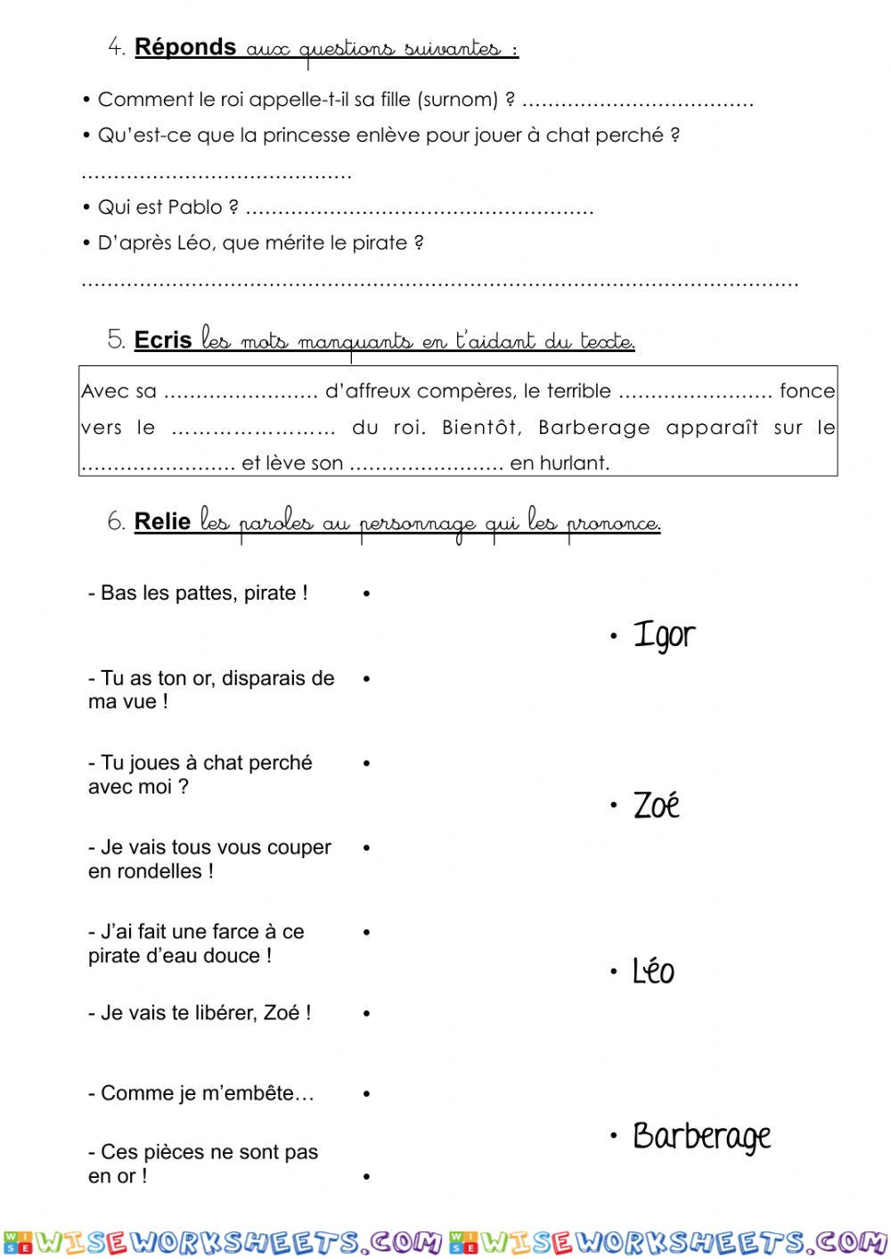 worksheet