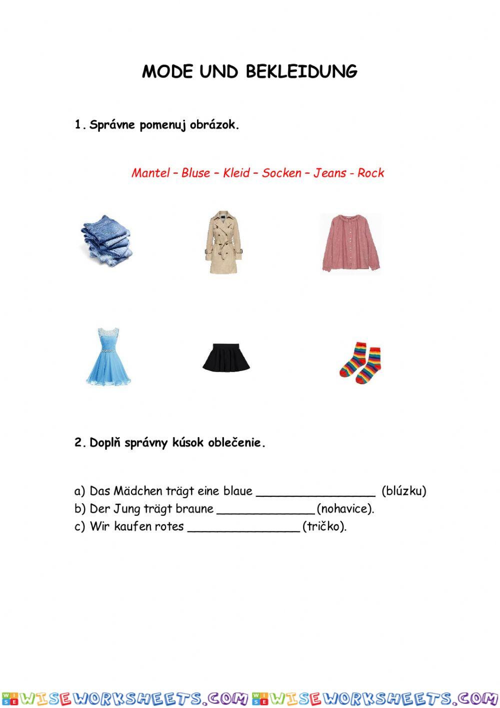 Mode und Bekleidung 1