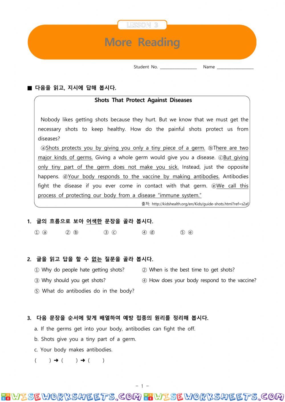 More Reading 123