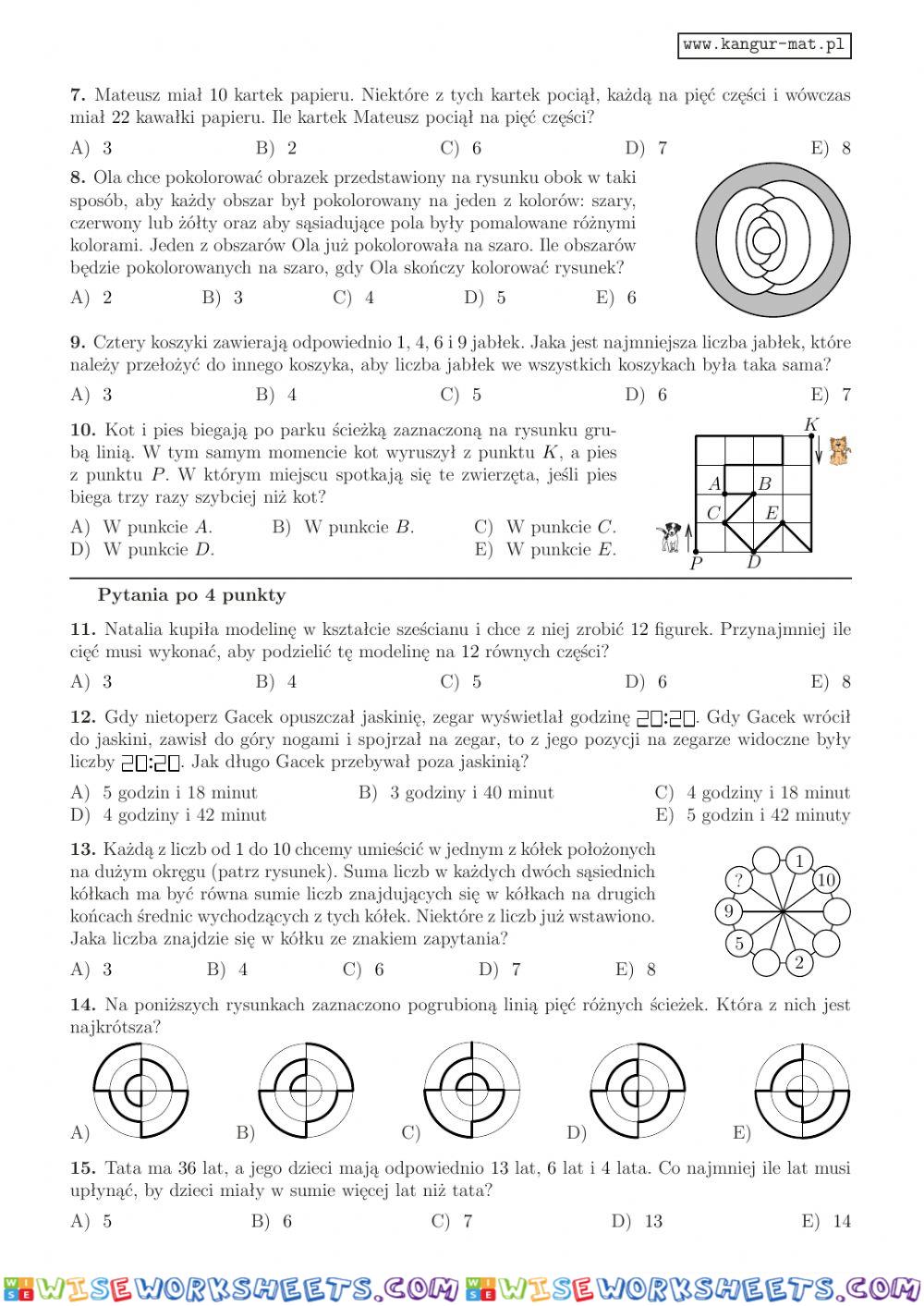 worksheet