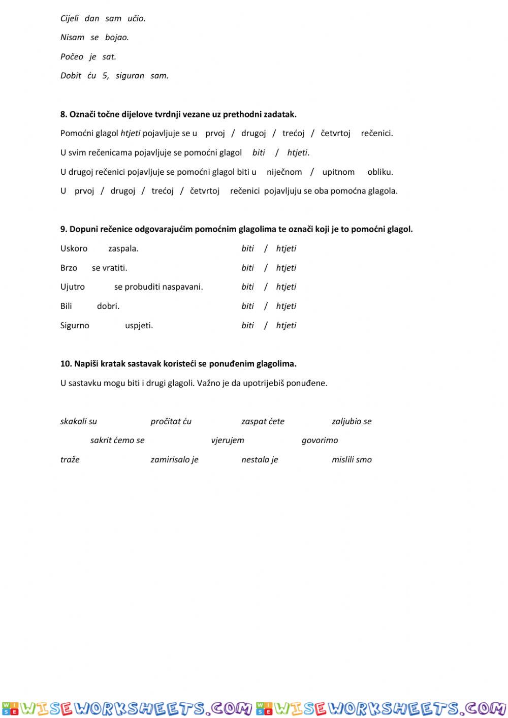 worksheet