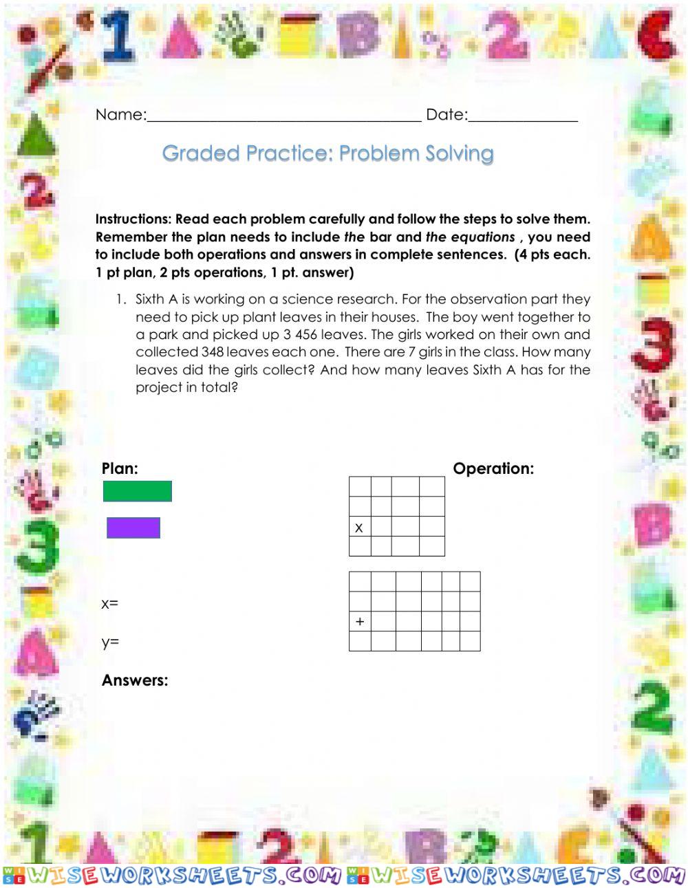 Graded Practice Problem Solving