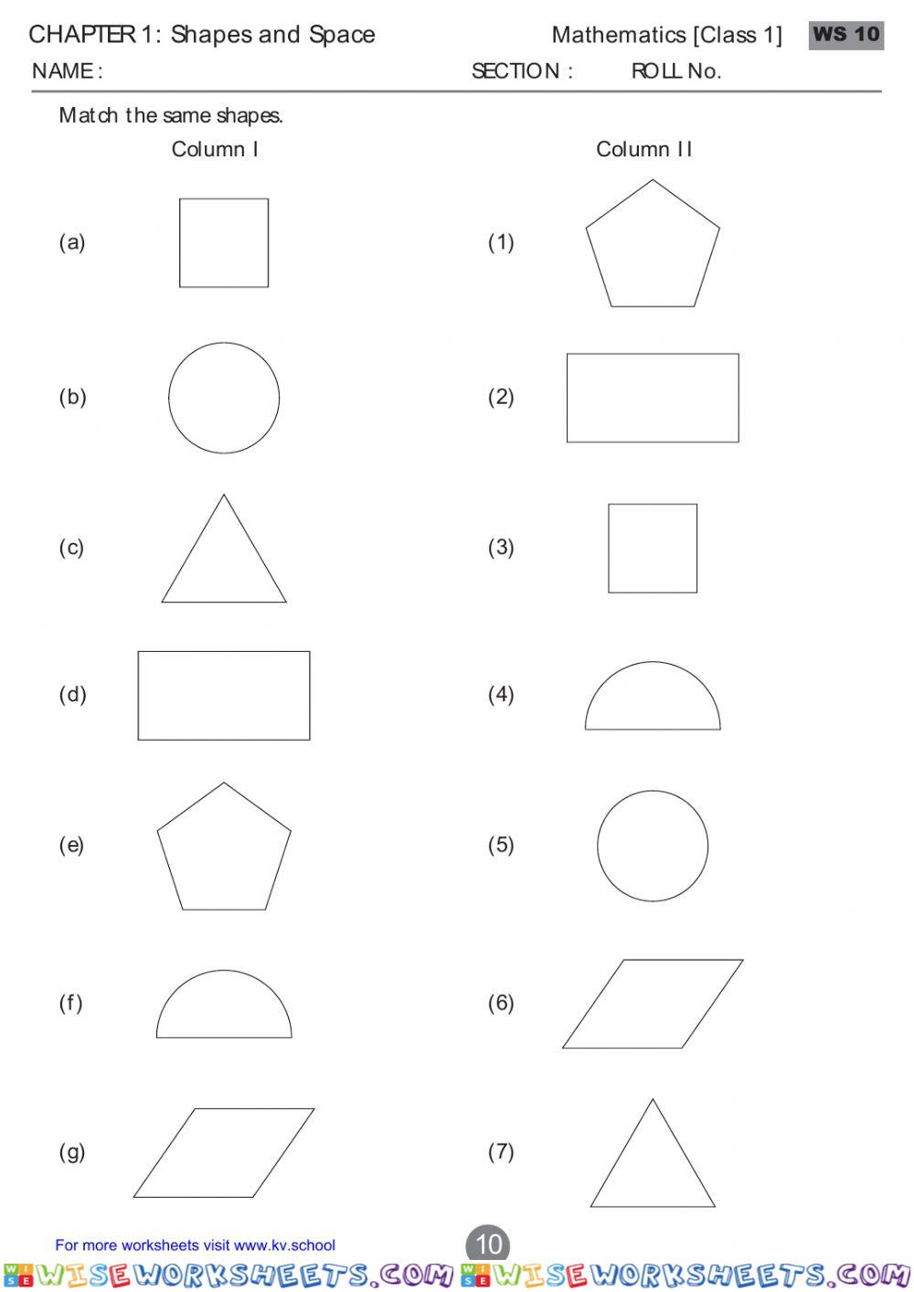 Shapes and shapes