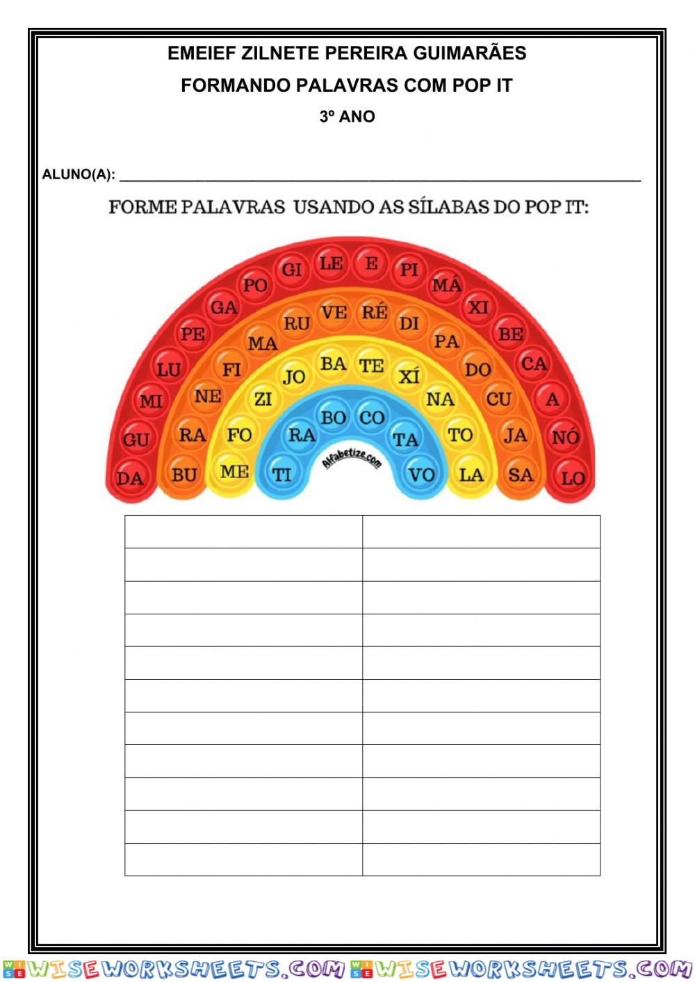 Formação de palavras