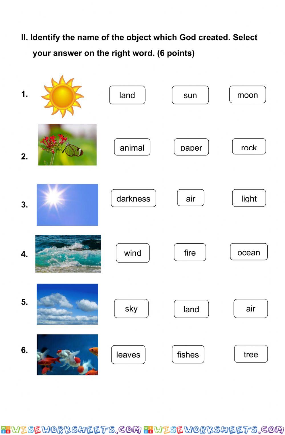 worksheet