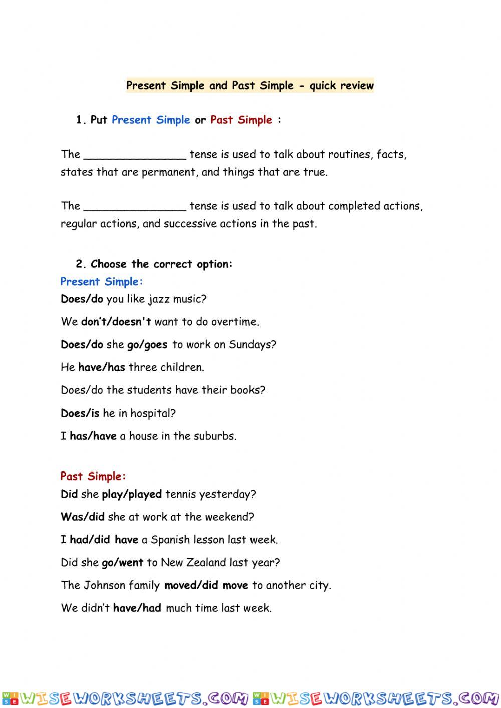 worksheet