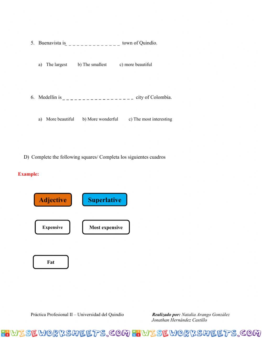 worksheet