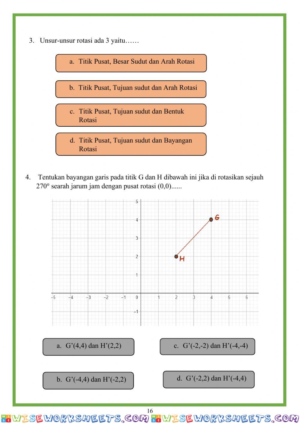 worksheet