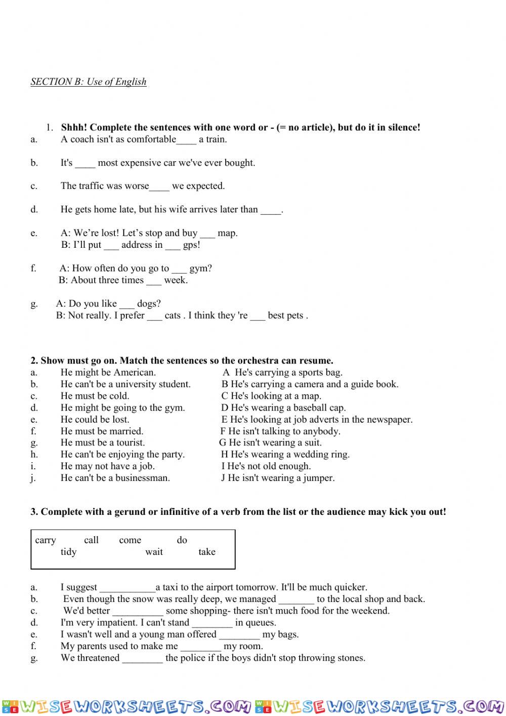 worksheet