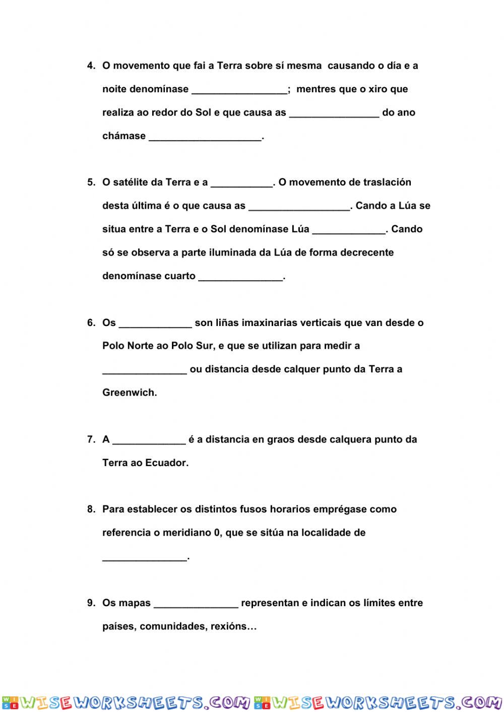 worksheet