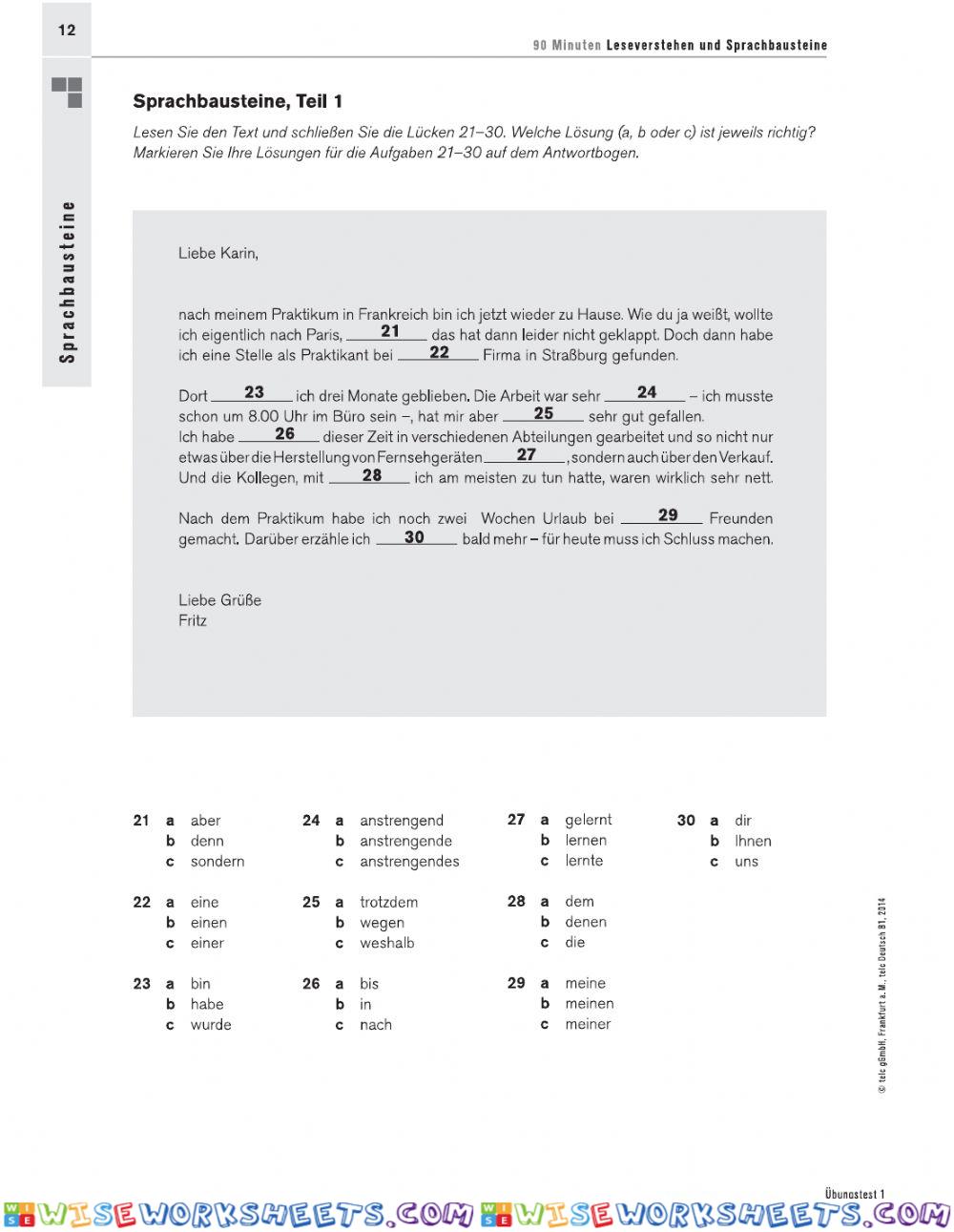 worksheet