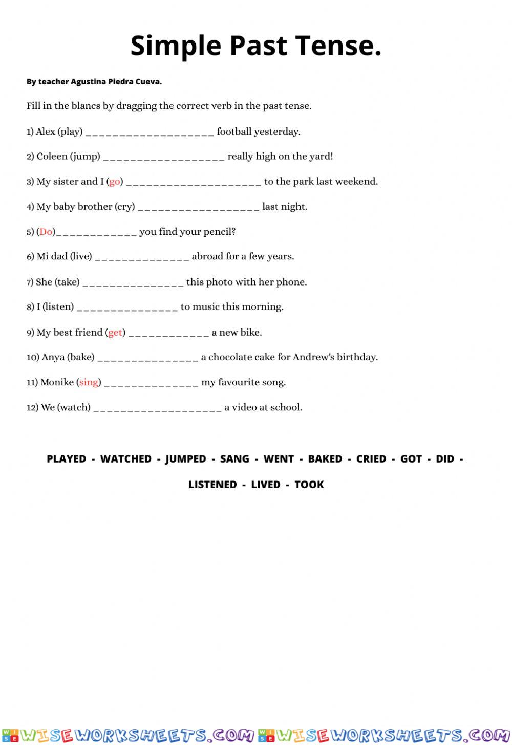 worksheet