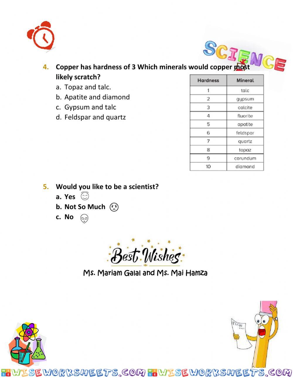 worksheet