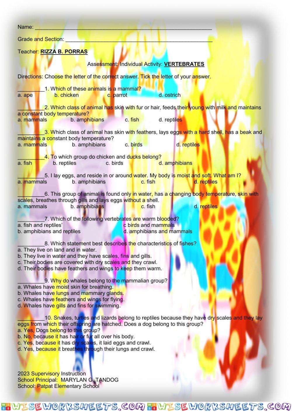 Vertebrates