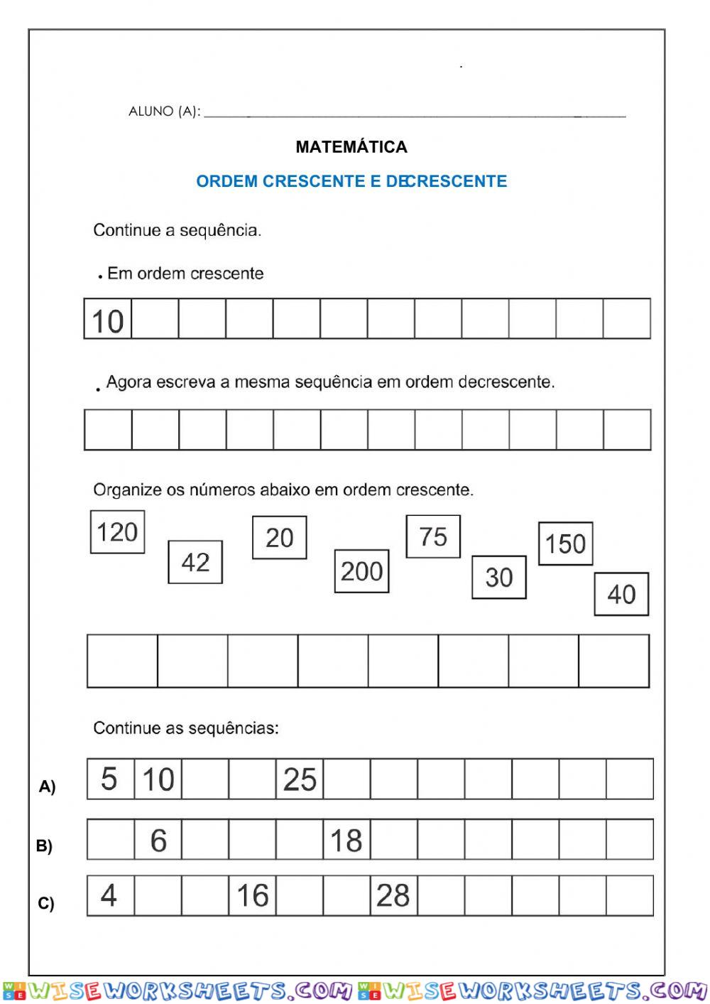 Sequência Numérica