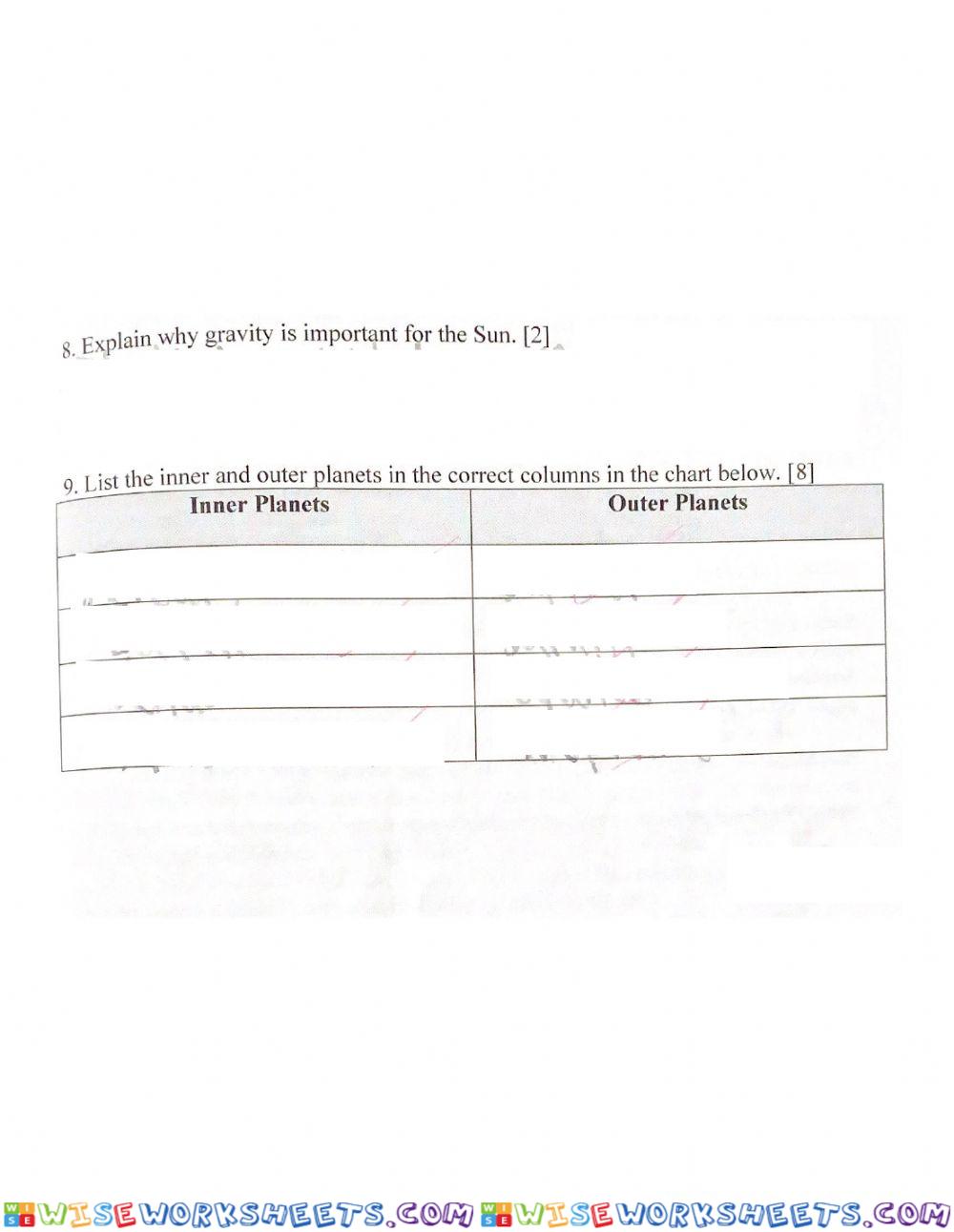 worksheet