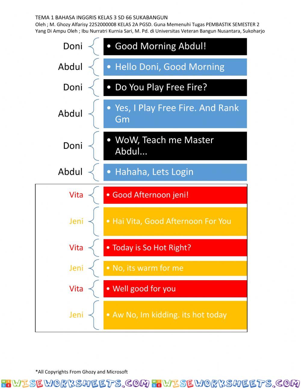 worksheet