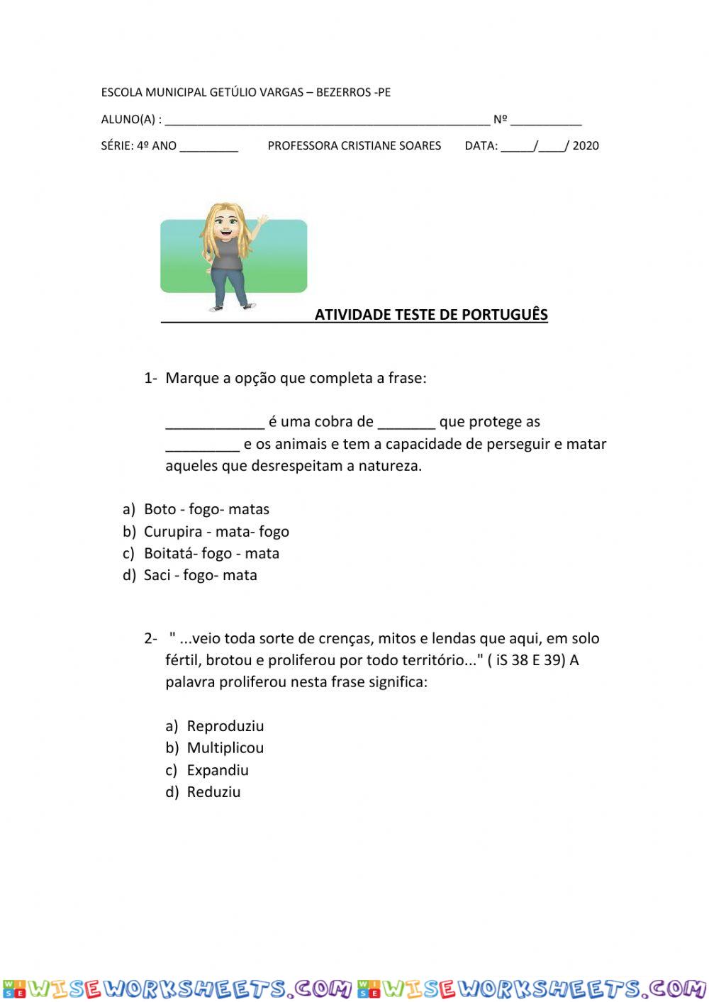 Interpretação de texto