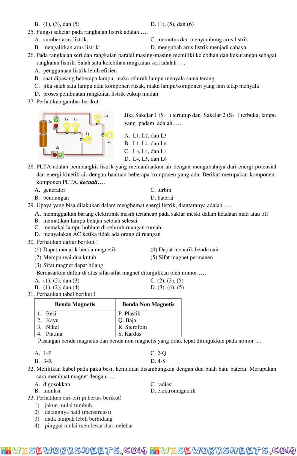 worksheet